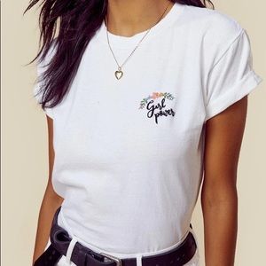 Planet Blue hand stitched Good Fuckin Vibes shirt